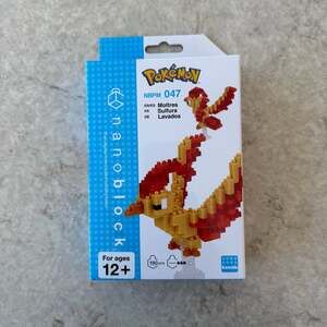 nanoblock Pokemon Moltres NBPM_047 Micro-Sized Building Block Set (190 pcs)
